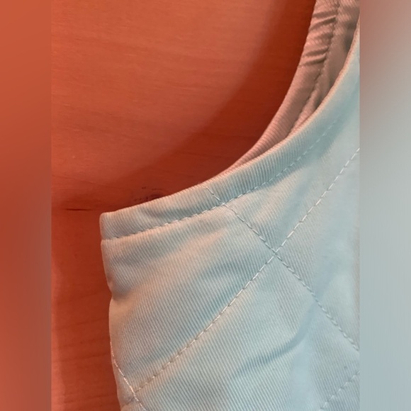 Orvis Womens M Waffle Knit Vest Full Zip Quilted Mint Lime Green Camp Sz M - Picture 5 of 16